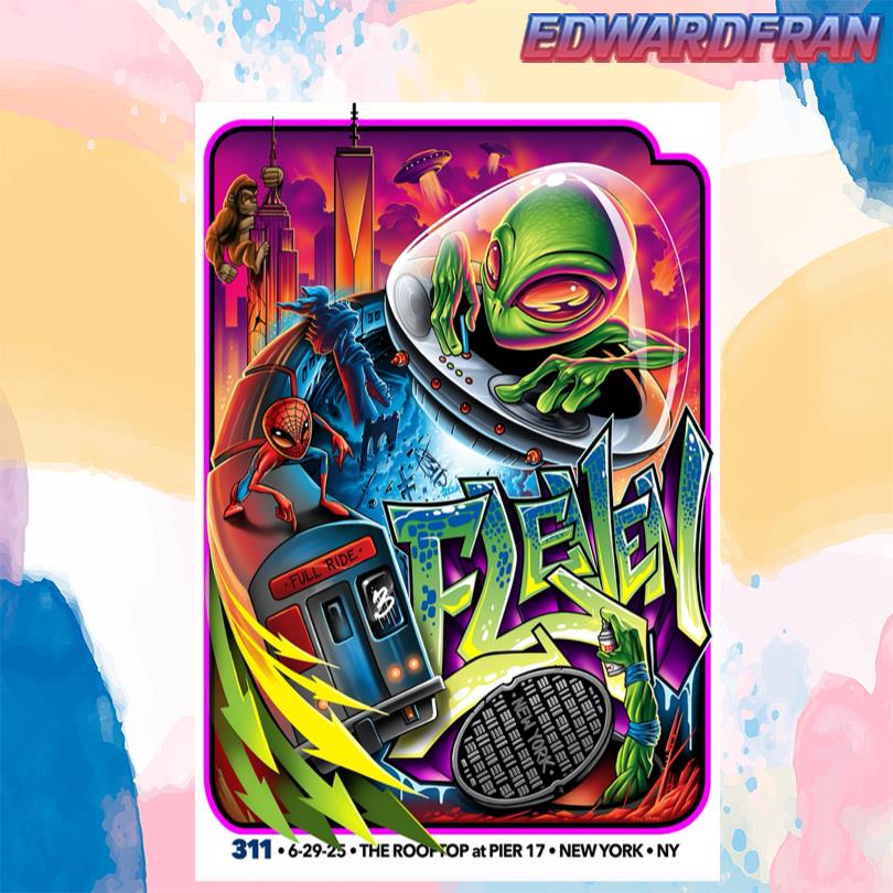 311 New York June 29th 2025 Poster