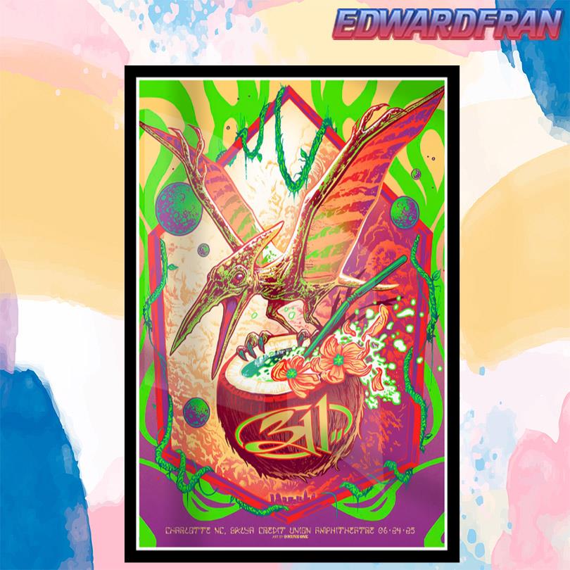 311 Skyla Credit Union Amphitheatre Charlotte NC Jun 24 2025 Poster