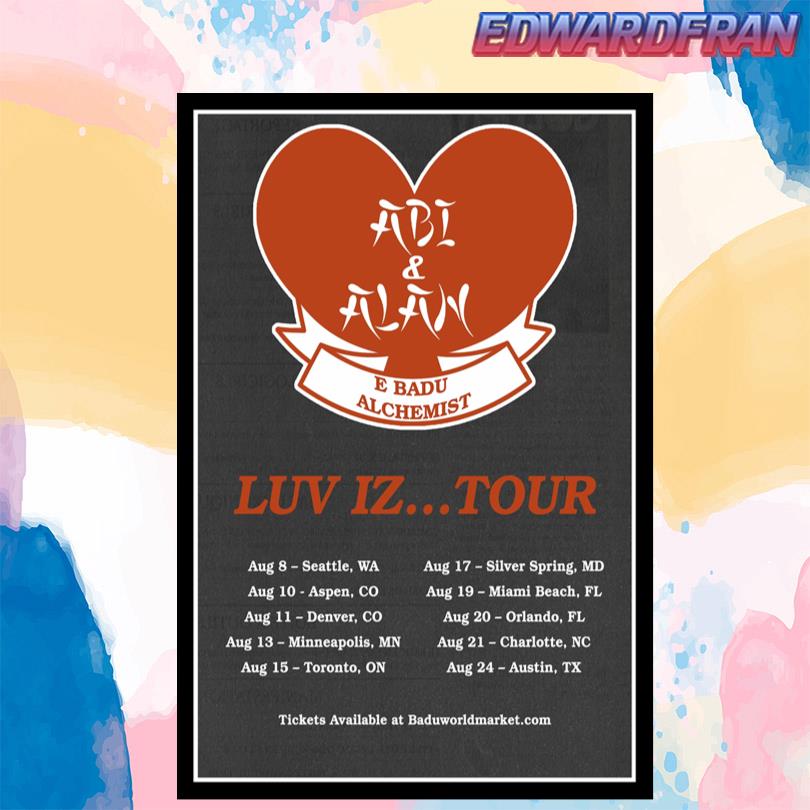 Abi & Alan USA Tour 2025 Poster