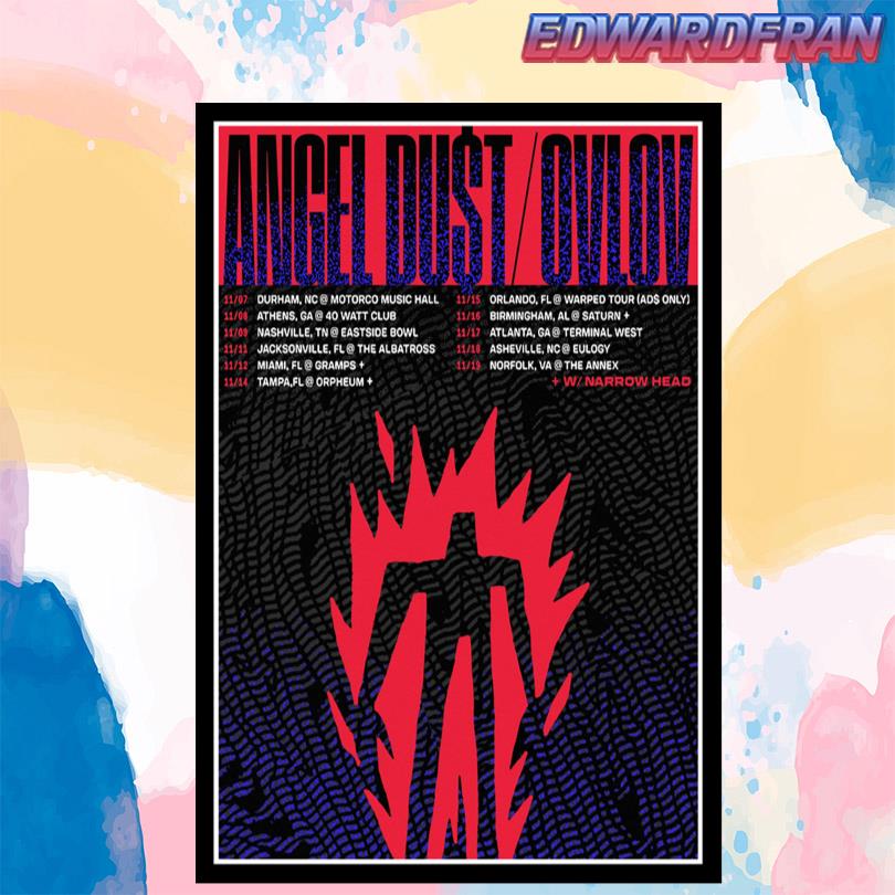 Angel Dust Tour 2025 Poster