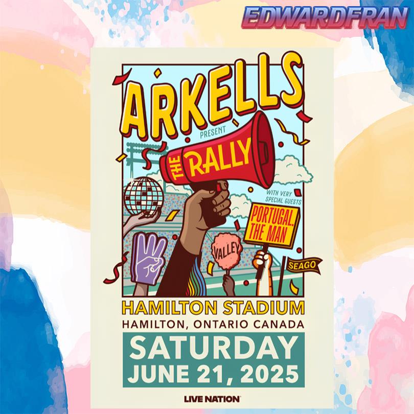 Arkells Hamilton June 21 2025 Poster