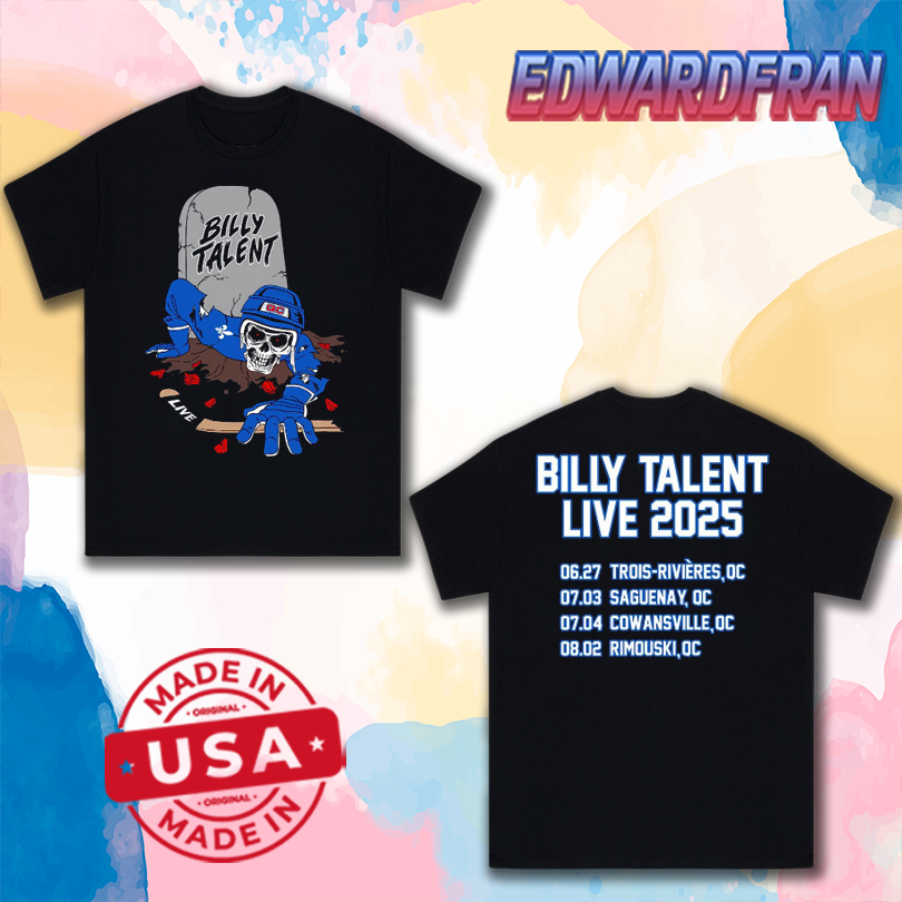 Billy Talent Quebec 2025 Tour Shirt