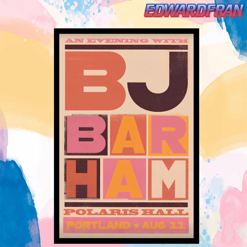 BJ Barham Aug 10 2025 Tractor Tavern Seattle WA Poster