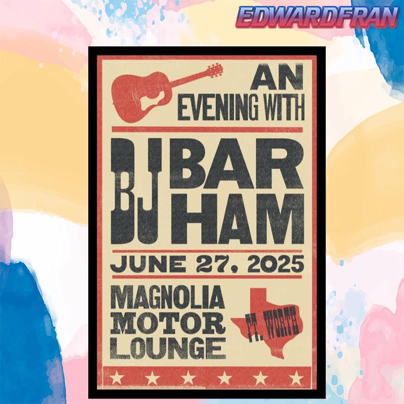 BJ Barham Hotel Cafe Los Angeles CA Aug 18 2025 Poster
