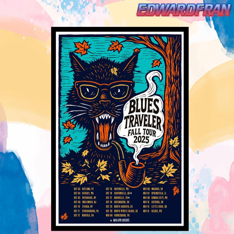 Blues Traveler Fall Tour 2025 Poster