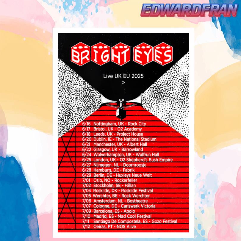 Bright Eyes UK EU 2025 Poster