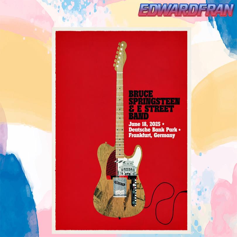Bruce Springsteen & E Street Band Frankfurt 2025 Poster
