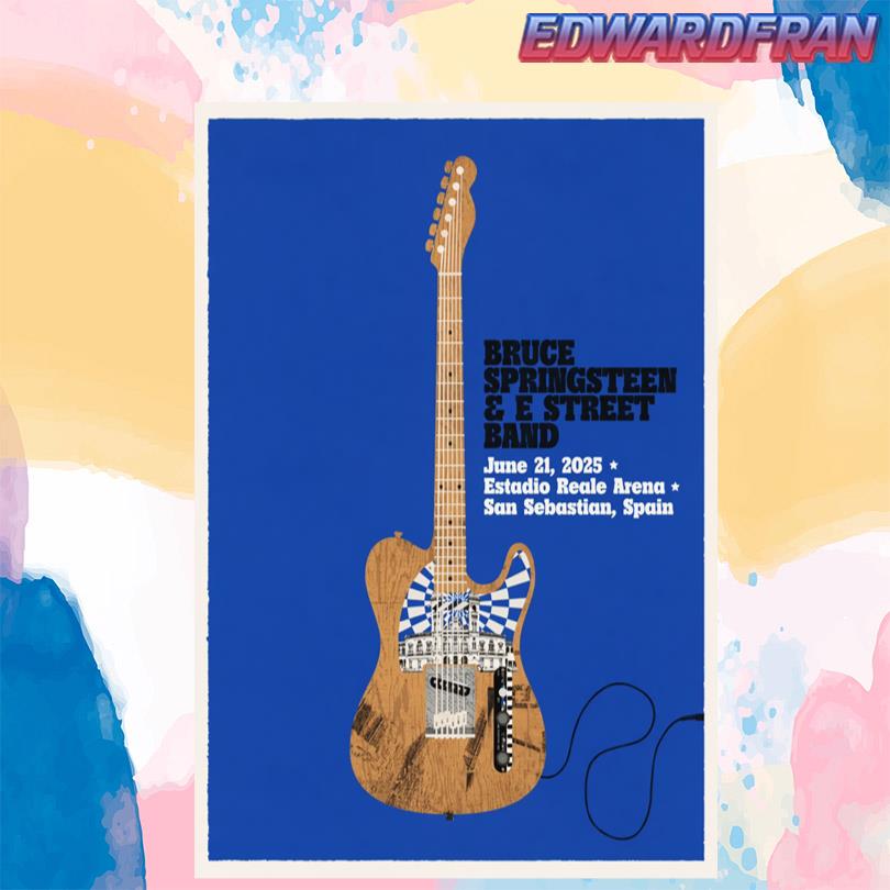Bruce Springsteen & E Street Band San Sebastian June 21 2025 Poster