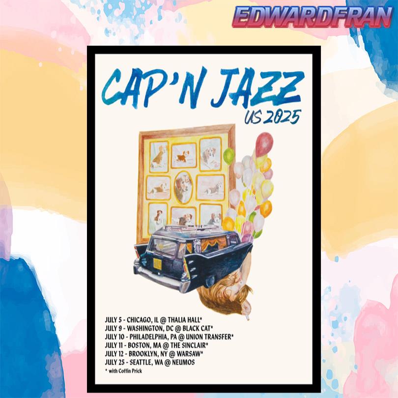 Cap\'n Jazz US Tour 2025 Poster