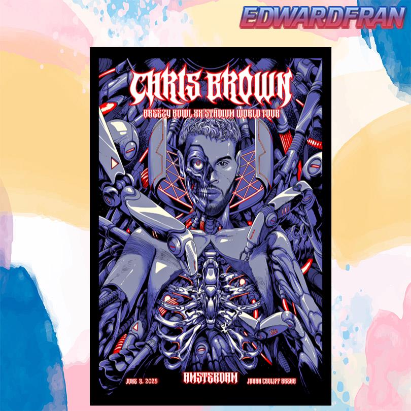 Chris Brown Amsterdam 2025 Poster