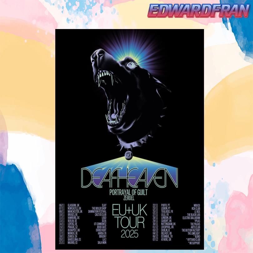 Deafheaven Tour EU UK Poster