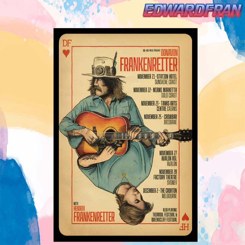 Donavon Frankenreiter Tour Australia 2025 Poster