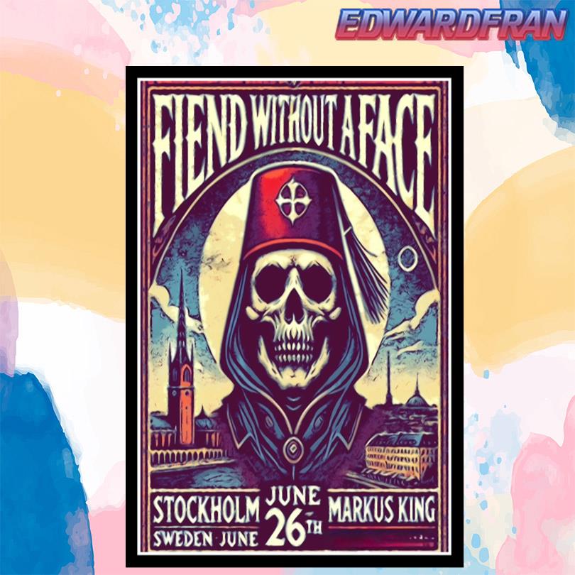 Fiend Without A Face June 26th 2025 Stockholm Poster