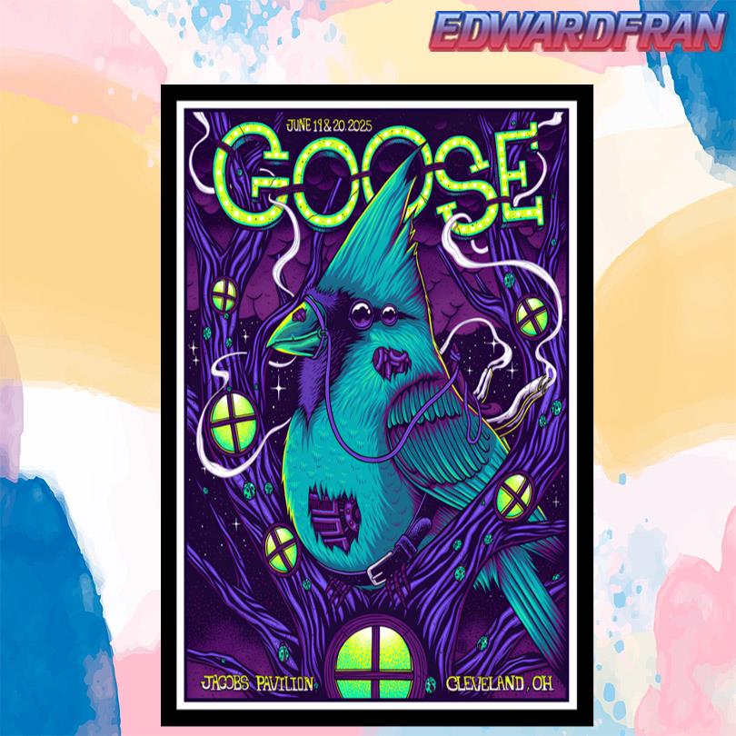 Goose June 19 20 2025 Cleveland Tour Poster