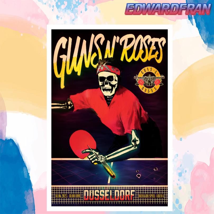 Guns N\' Roses Dusseldorf Germany June 18 2025 Poster