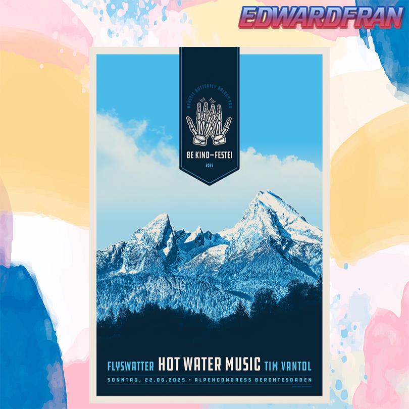 Hot Water Music AlpenCongress Berchtesgaden June 22 2025 Poster