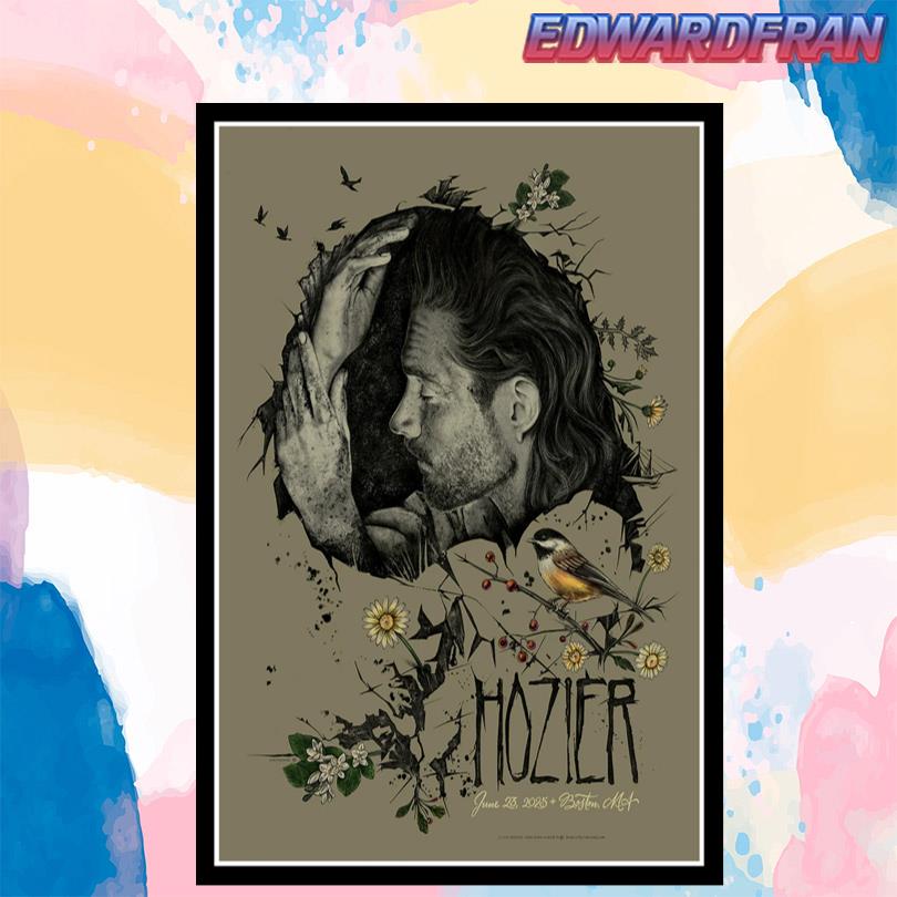 Hozier Boston MA June 23 2025 Poster
