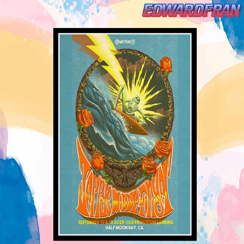 Jerry Middle Finger Sept 12-13 2025 Half Moon Bay California Poster