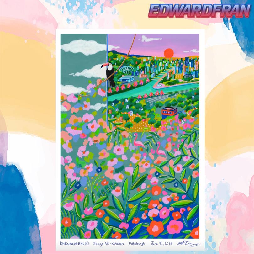 Khruangbin Pittsburgh June 21st 2025 Poster