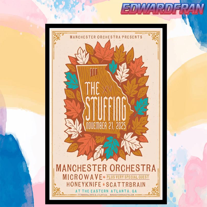 Manchester Orchestra Atlanta GA November 21 2025 Poster