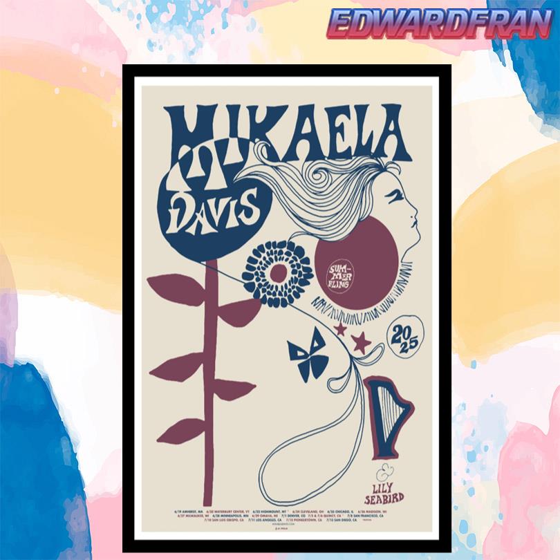 Mikaela Davis Summer Tour 2025 Poster