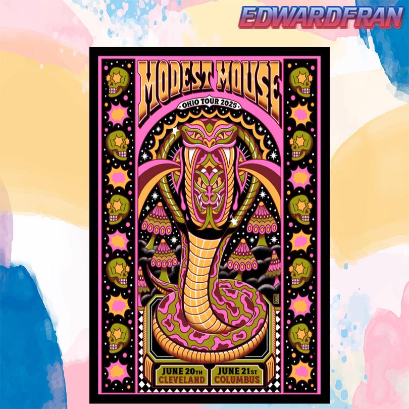 Modest Mouse Cleveland OH June 20 2025 Poster