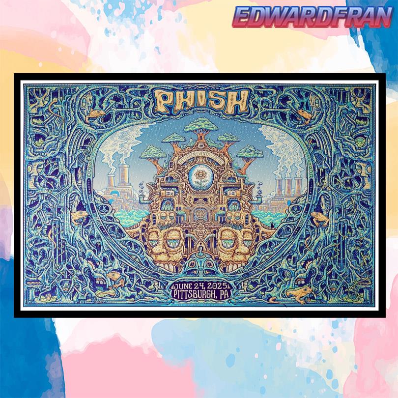 Phish Petersen Events Center Pittsburgh PA Jun 24 2025 Poster