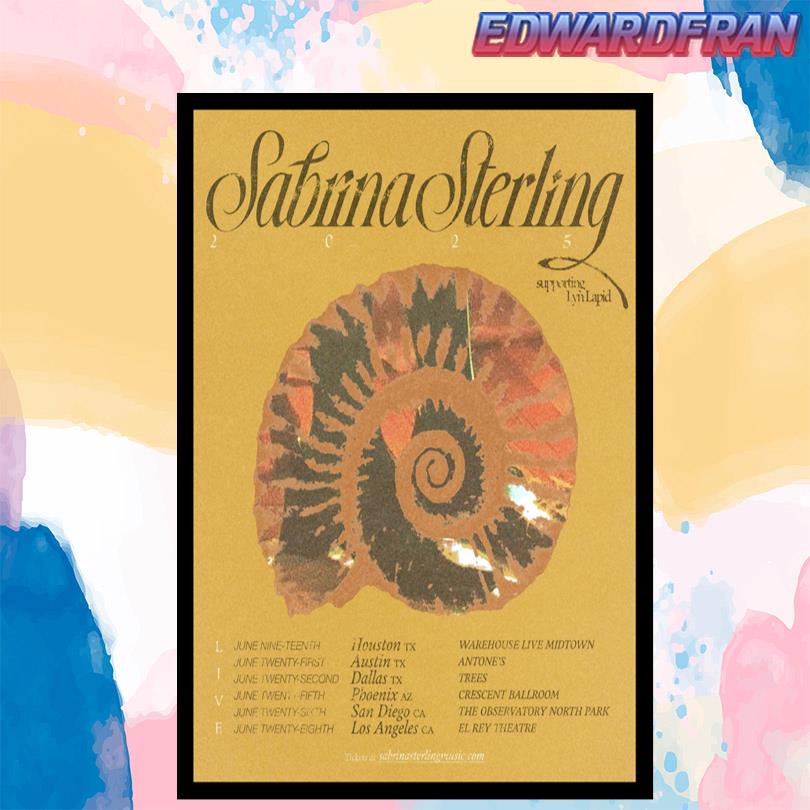 Sabrina Sterling Tour 2025 Poster