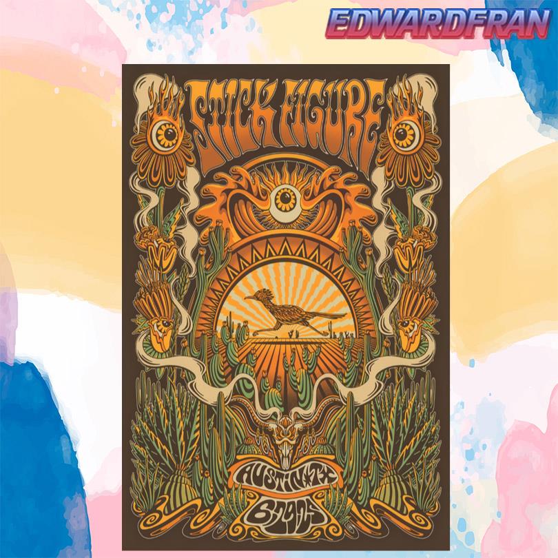Stick Figure June 29 2025 Germania Insurance Amphitheater Austin TX Poster