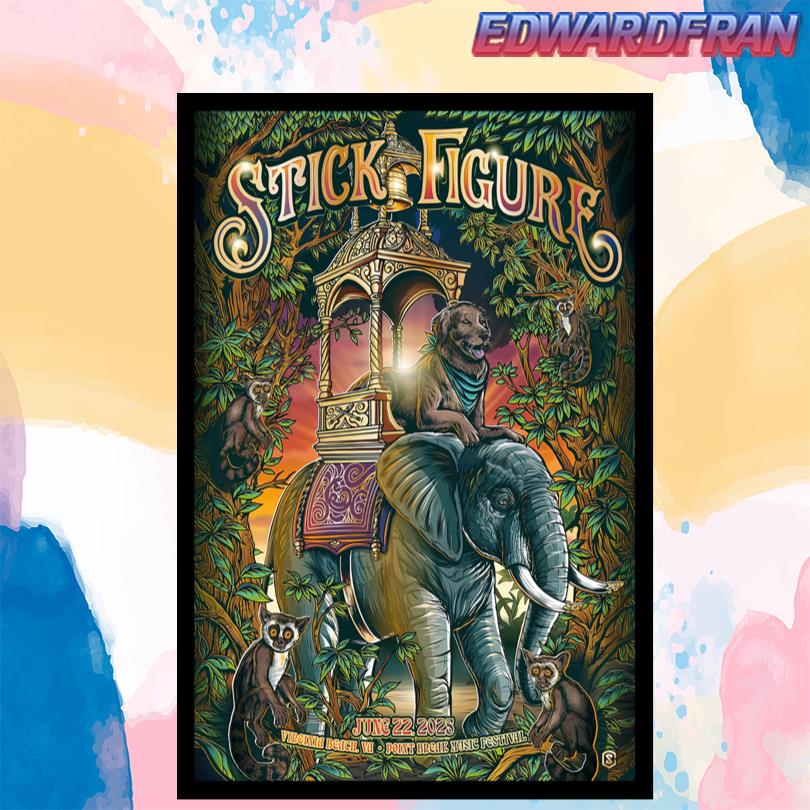 Stick Figure Virginia Beach June 22 2025 Poster