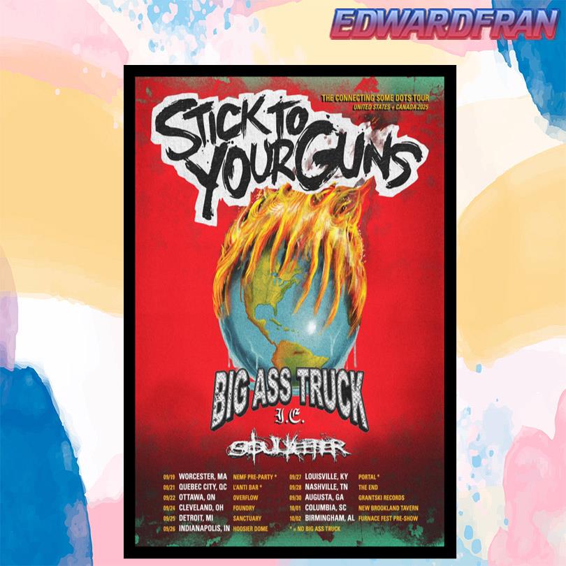 Stick To Your Guns 2025 The Connecting Some Dots Tour US Canada Poster
