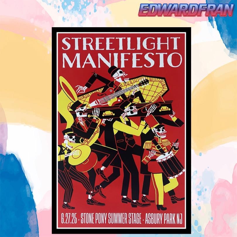 Streetlight Manifesto Asbury Park NJ 6 27 2025 Event Poster