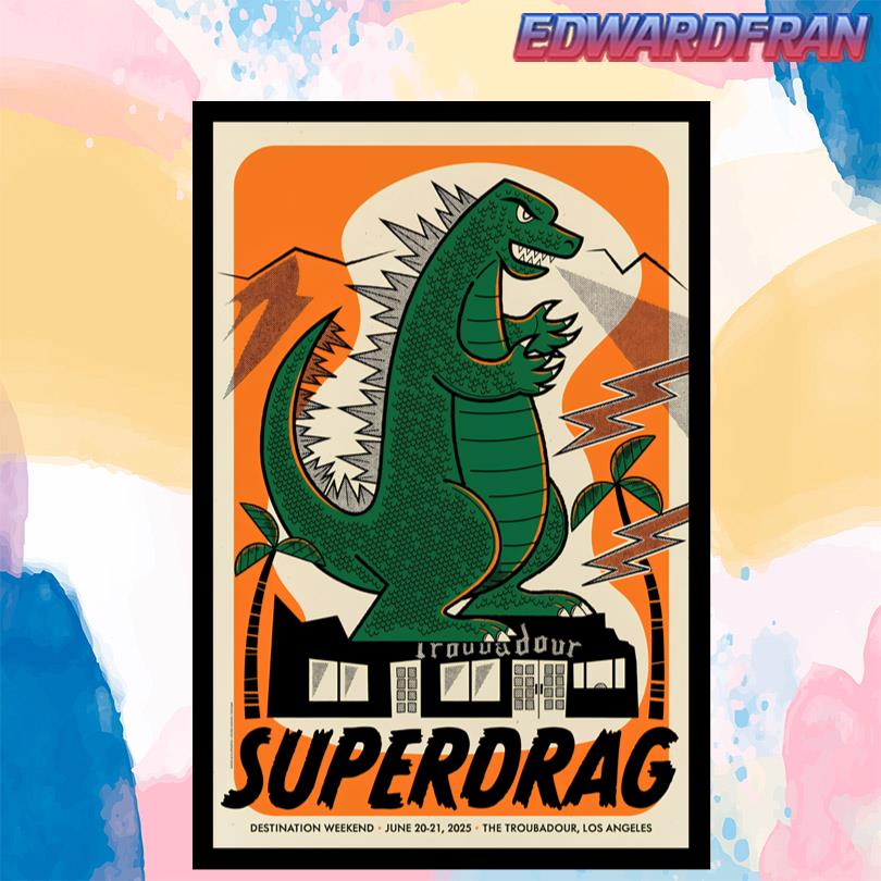 Superdrag June 20 & 21 2025 The Troubadour Los Angeles Poster