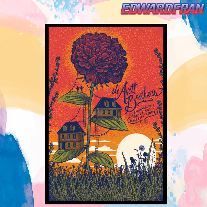 The Avett Brothers Kalamazoo MI 6 27 25 Wings Event Center Poster