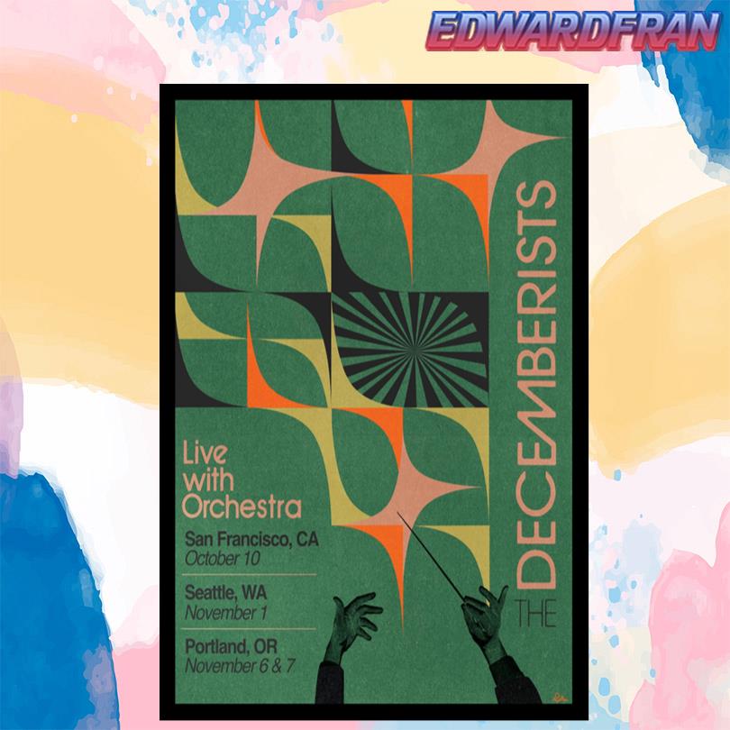 The Decemberists Live With Orchestra 2025 Tour Poster