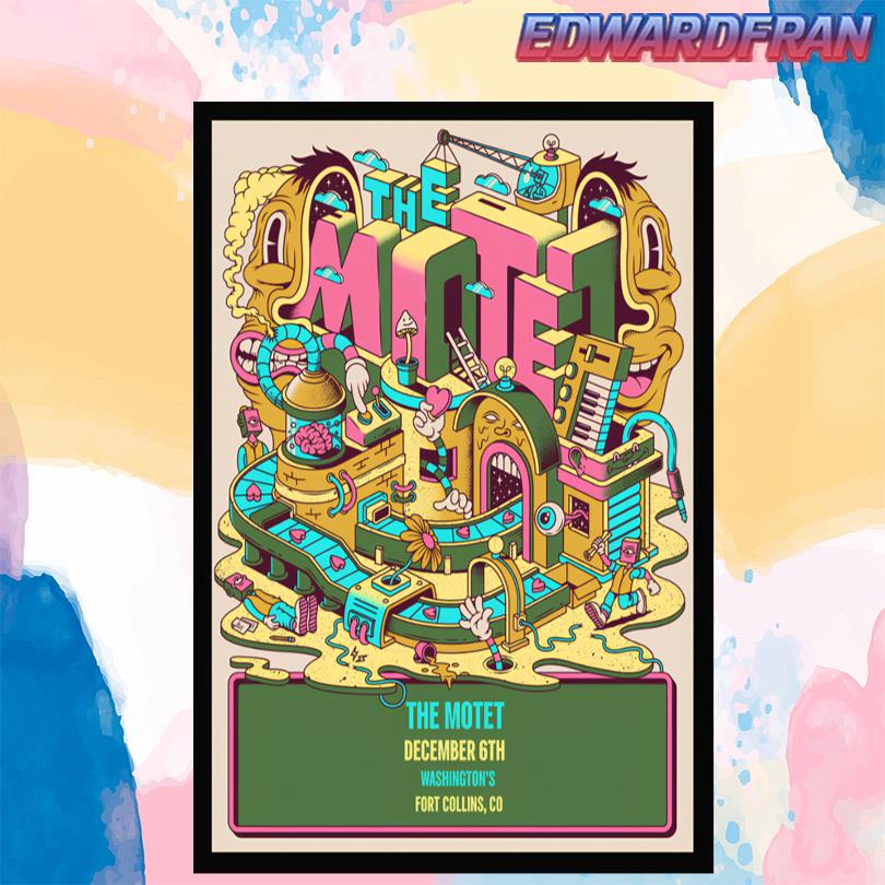 The Motet December 6th 2025 Fort Collins CO Poster
