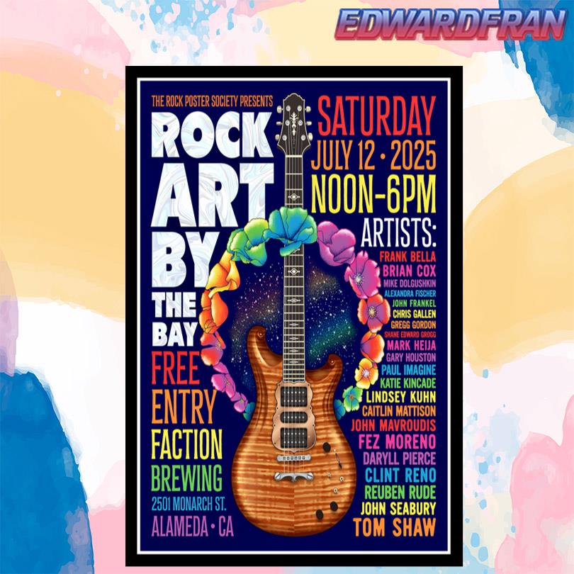 The Rock Poster Society Alameda California 2025 Poster
