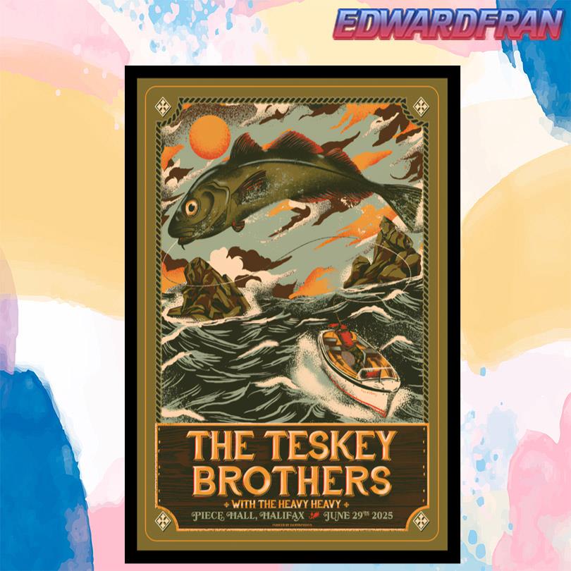 The Teskey Brothers Piece Hall Halifax June 29th 2025 Poster