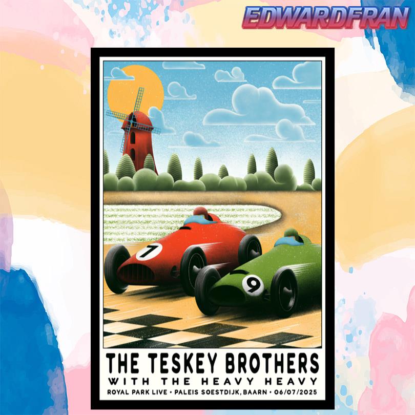 The Teskey Brothers Royal Park Live Paleis Soestdijk 7 6 2025 Poster