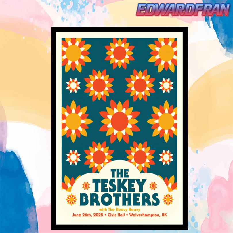 The Teskey Brothers Wolverhampton United Kingdom Jun 26 2025 Poster