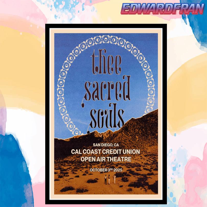 Thee Sacred Souls October 3 2025 Cal Coast Credit Union Amphitheater Poster