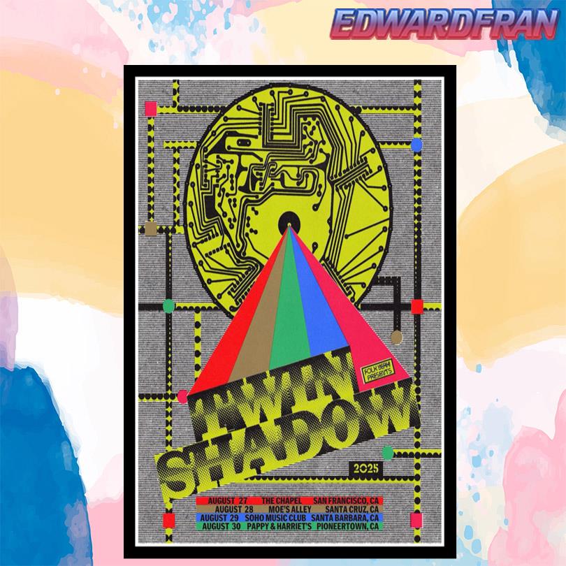 Twin Shadow California 2025 Poster