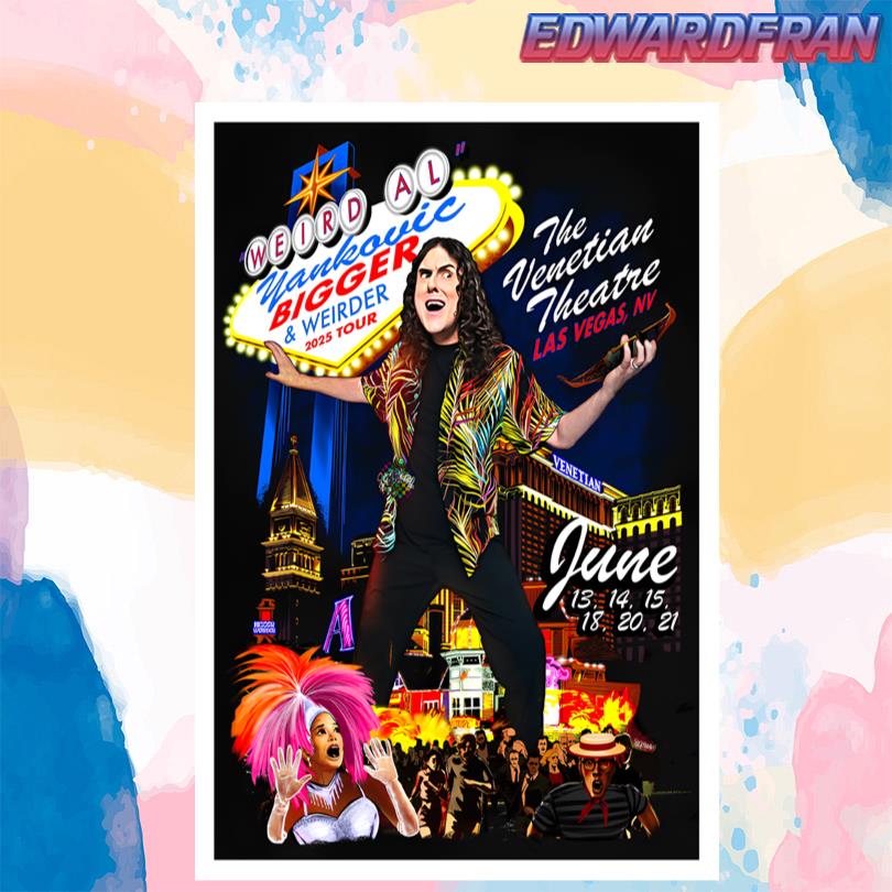 Weird Al Yankovic Las Vegas Nevada June 13-21 2025 Poster