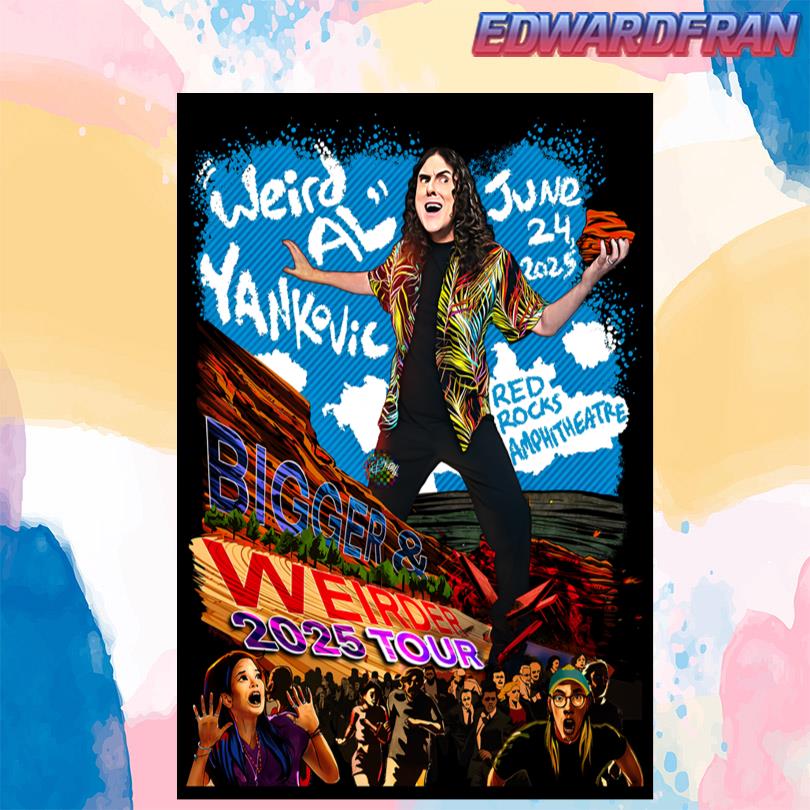 Weird Al Yankovic Red Rocks Amphitheatre June 24 2025 Poster