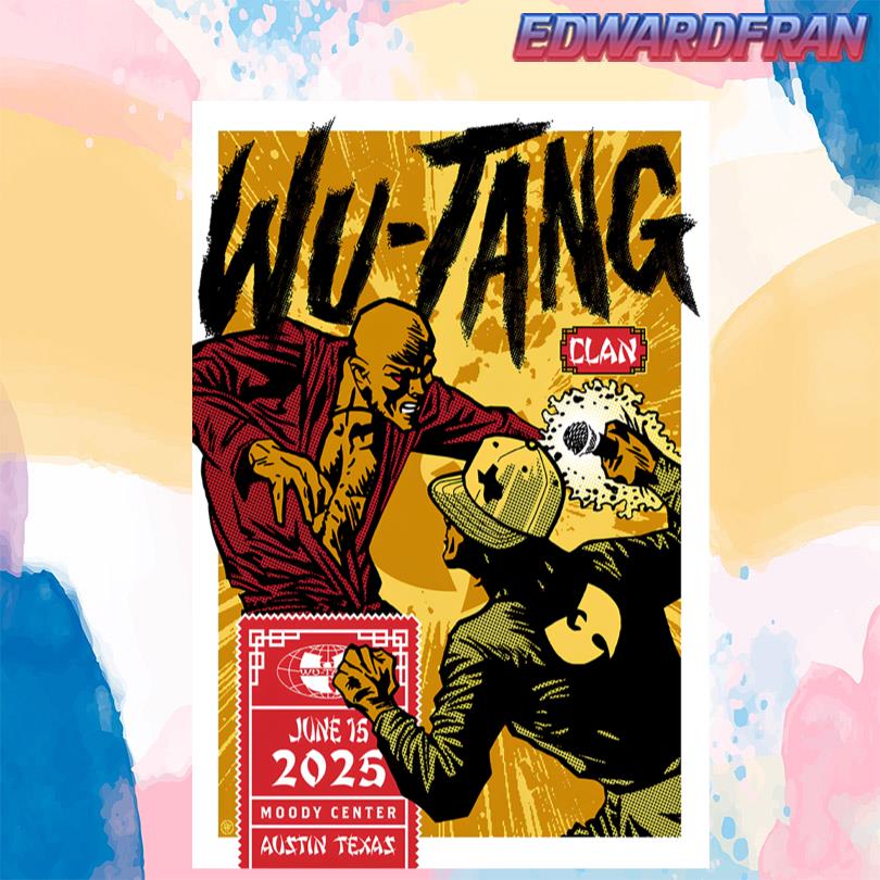 Wu Tang Clan Austin TX June 15 2025 Poster