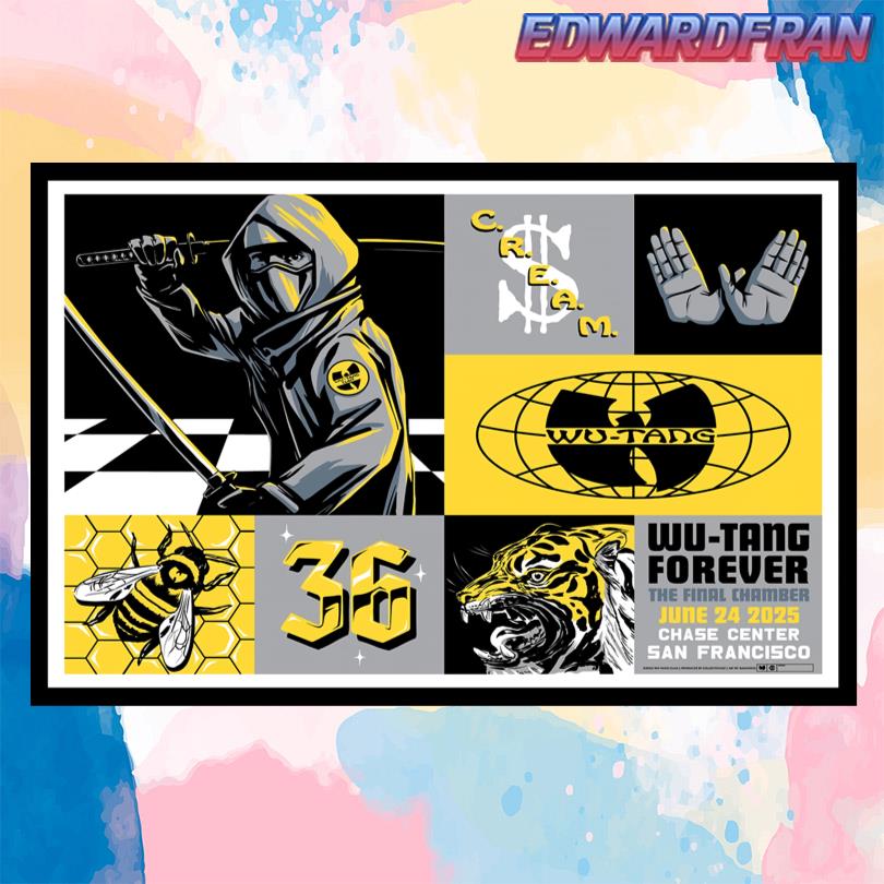 Wu Tang Clan California June 24 2025 Poster