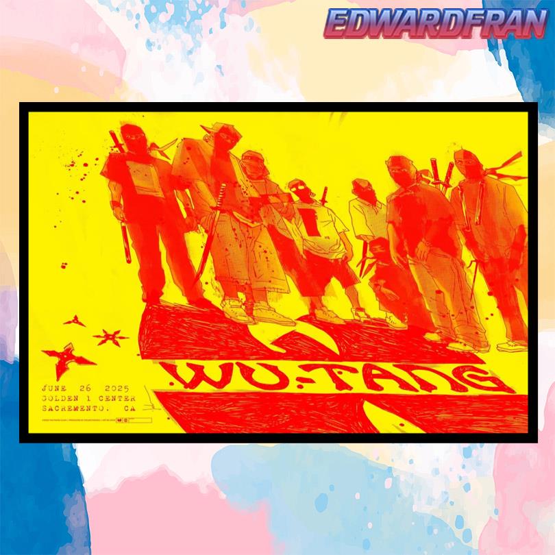 Wu Tang Clan Golden 1 Center Sacramento CA June 26 2025 Poster