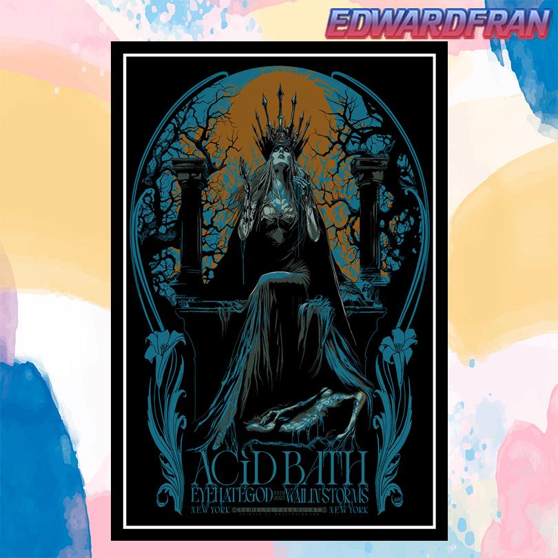 Acid Bath Poster – July 11 2025 Brooklyn Paramount Concert Print