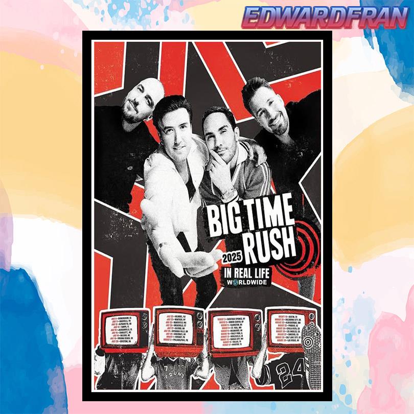 Big Time Rush Tour Poster – Official 2025 World Tour Edition