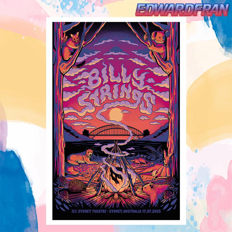 Billy Strings July 17 2025 ICC Sydney Theatre. Sydney, Australia Poster